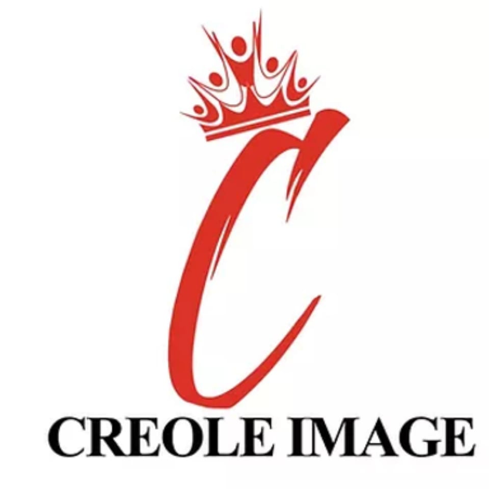REBEL restaurant logo: a red stylized 'C' with a crown featuring five figures, and "CREOLE IMAGE" text.